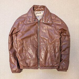 Schott NYC Brown Bomber Jacket